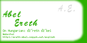 abel ereth business card